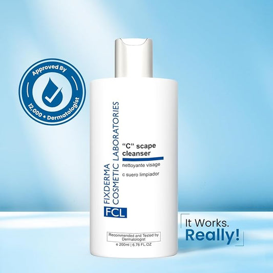 FCL 2% Vitamin C Face Wash, C Scape Cleanser for Gentle Exfoliation and Brightening | Cleanser Face Wash For Unevenly Pigmented Skin | Dark Spot Cleanser for Face - 200ml/6.76 Fl Oz