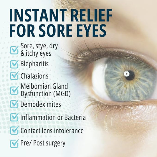 NOVEHA Eyelid Cleanser | Stye Eye Treatment | Eye Lid Cleaning | Dry Relief | Fast Acting Soothing Eyelid Cleansing Formula | Pure and Gentle Lash Hypochlorous Acid Spray (4oz - 1 Pack)