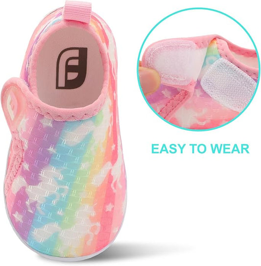 JOINFREE Baby Toddler Water Shoes Boys Girls Sandals Barefoot Kids Breathable Sneakers Shoes for Walking Running