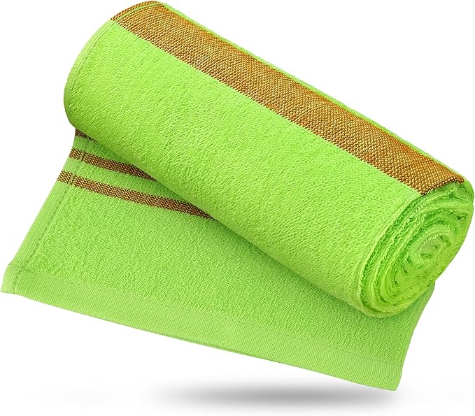 Zumi MINI 100% Cotton Camping Travel Towel - Small, Ultralight, Fast Drying, Highly Absorbent, Soft and Gentle on The Skin, Safe for The Planet (28" x 13" Green)