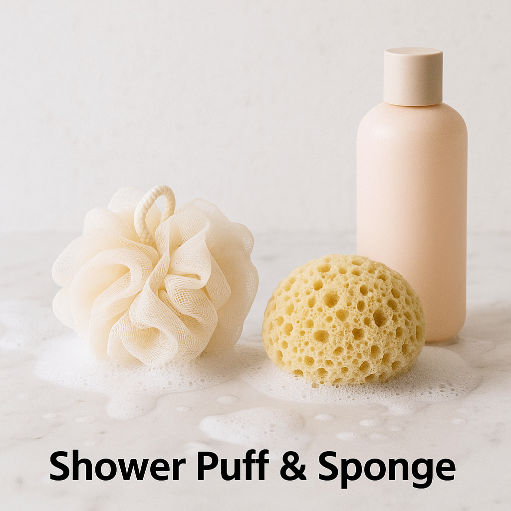 Shower Puff & Sponge
