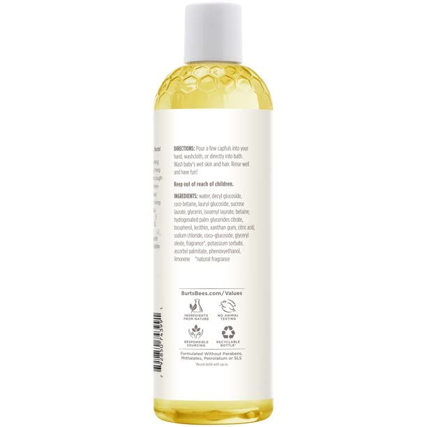 Burt's Bees Baby Bee Shampoo & Wash, Tear Free, 12-Ounce Bottles (Pack of 3)