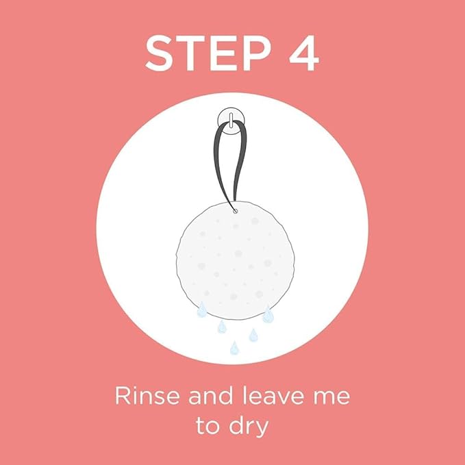 Spongelle Bulgarian Rose Wild Flower Buffer Body Scrubber | Bath & Shower Loofah for Women | Exfoliator with Body Wash Infused Sponge | 14+ uses