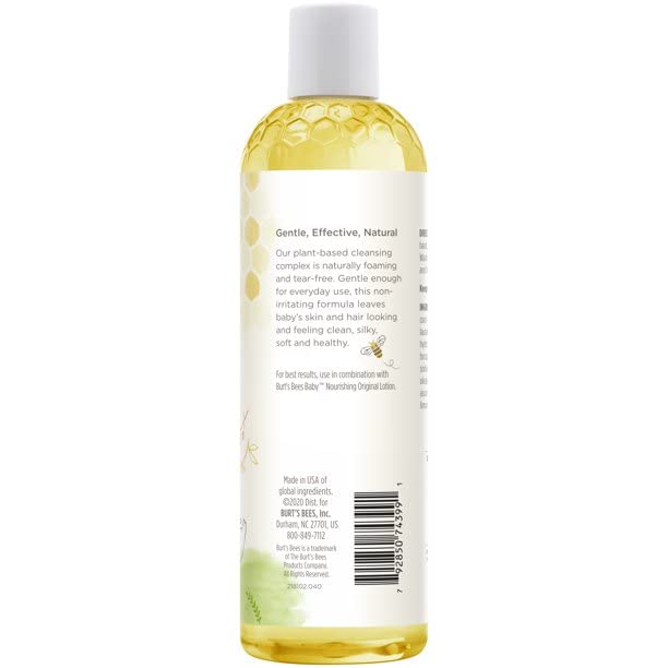 Burt's Bees Baby Bee Shampoo & Wash, Tear Free, 12-Ounce Bottles (Pack of 3)