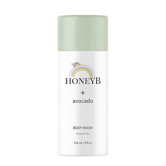 HONEYB Baby Body Wash and Shampoo with Avocado Oil Formulated with Gentle, Baby Skincare Products | All-Natural Ingredients to Deeply Moisturize Skin 8 FL 0z