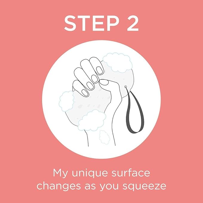 Spongelle Bulgarian Rose Wild Flower Buffer Body Scrubber | Bath & Shower Loofah for Women | Exfoliator with Body Wash Infused Sponge | 14+ uses