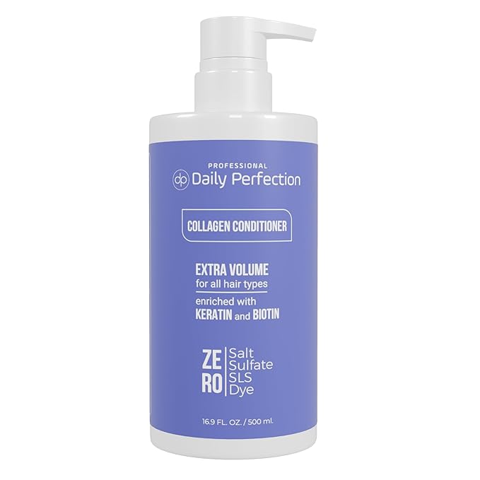 (dp) Collagen Conditioner– Boost Volume and Strength for Flat Hair – Clean + Salon-Grade Formula with Biotin & Keratin