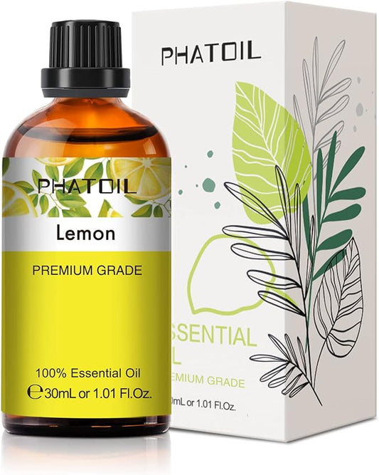 1.01FL.OZ Lemon Essential Oil, Pure Aromatherapy Essential Oils for Diffuser, Humidifier, Scented Oils for Soap, Candle, Bath Bombs Making(30ML)