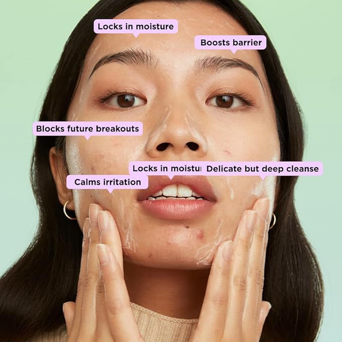 ZitSticka CUSHION CLEANSE Hydrating Facial Cleanser for Sensitive, Breakout-Prone Skin, Non-Stripping, Barrier-Boosting | 140ml / 4.7 oz (Pack of 1)