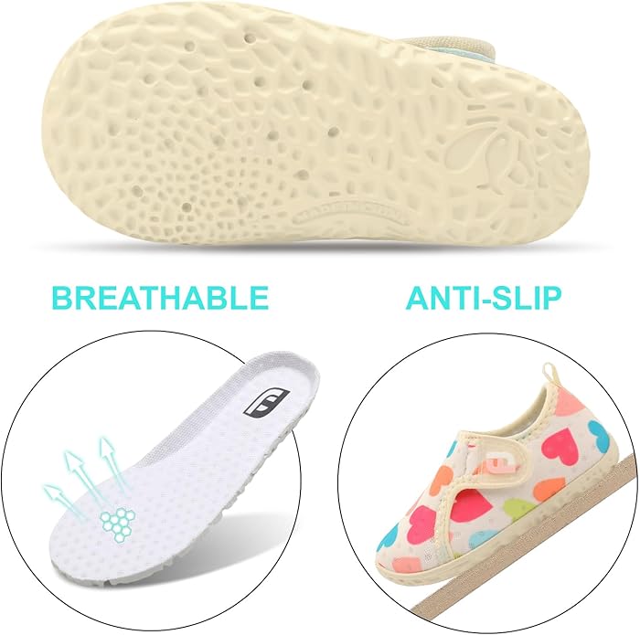 JOINFREE Baby Toddler Water Shoes Boys Girls Sandals Barefoot Kids Breathable Sneakers Shoes for Walking Running