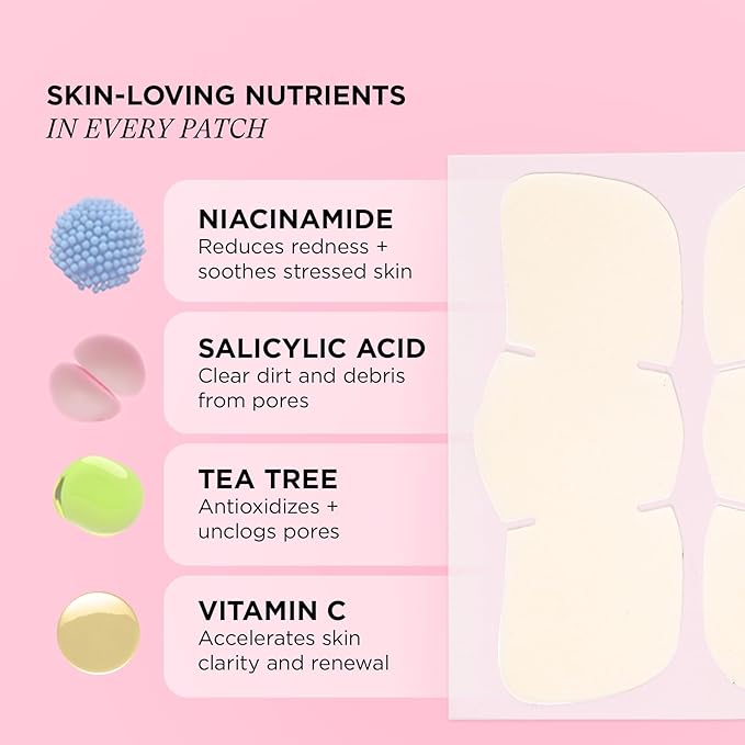 ZitSticka Pimple Patches for Face and Body, Goo Getter Hydrocolloid Patches to Cover Zits & Blemishes, Acne Patches or Zit Spot Stickers, Body Blemish Patch (Nose Strip Pack 8 Pack)