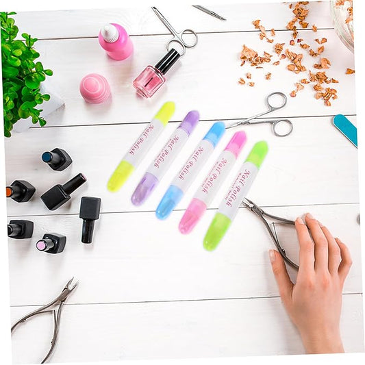 10 Pcs Nail Polish Remover Pens for Cleaning Nail Polish Removal Pen Polish Cleaner Pens Edges Cleaner Polish Remover for Manicure Edges Cleaning