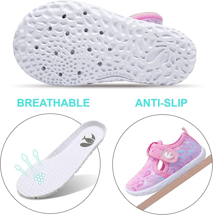 JOINFREE Baby Toddler Water Shoes Boys Girls Sandals Barefoot Kids Breathable Sneakers Shoes for Walking Running