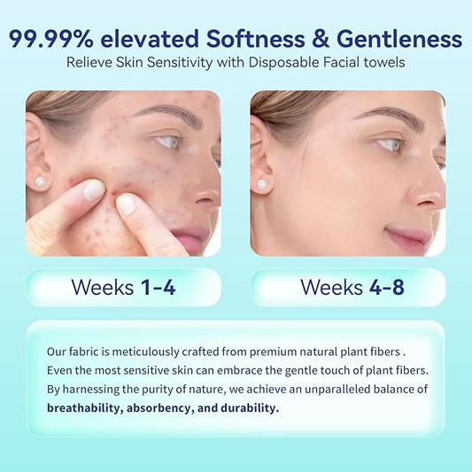 Ditoi Disposable Face Towels,Ultra Thick Face Towelettes XL, Lint-Free Facial Wipes for Makeup Removal & Gentle Skin Care,10"×12",150 Count (3 Pack),Pearl-textured