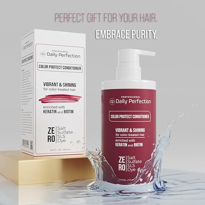 (dp) Color Protect Conditioner – Maintain & Enhance Color-Treated Hair – Clean + Salon-Grade Formula with Biotin & Keratin