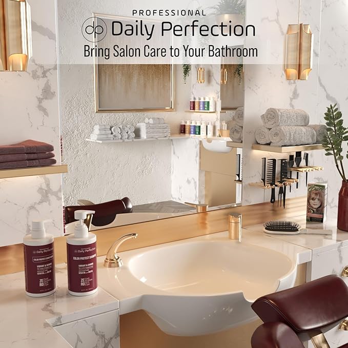 (dp) Color Protect Shampoo & Conditioner – Maintain & Enhance Color-Treated Hair – Clean + Salon-Grade Formula with Biotin & Keratin