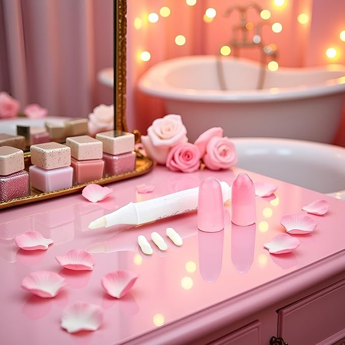 1 Set Nail Art Polish Corrector Pen for Women - Remover, Cleaner with 3 Tips - Manicure Tool - Nail Art & Polish Corrector