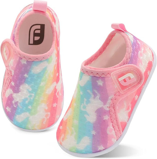 JOINFREE Baby Toddler Water Shoes Boys Girls Sandals Barefoot Kids Breathable Sneakers Shoes for Walking Running