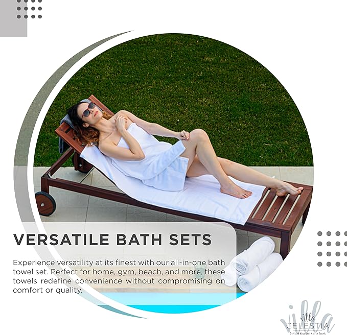 100% Cotton Bath Towel Set of 18-4 Bath Towels, 6 Hand Towels, 8 Wash Cloths, Sustainable, Soft, Highly Absorbent, Combed Cotton 18 Piece Set for Hotels, Spa, Bathroom, Dorm, Grey