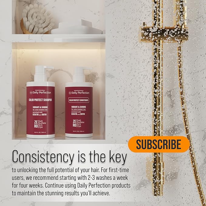 (dp) Color Protect Shampoo – Maintain & Enhance Color-Treated Hair – Clean + Salon-Grade Formula with Biotin & Keratin